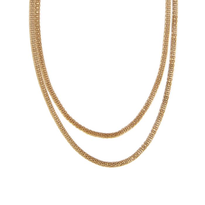 2 Chain Mesh Necklace