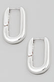 Mini Oval Hoop Huggie Earrings