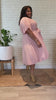 Tiffany Crinkle Dress - Pink