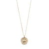 Taurus Horoscope Necklace Gold Plated Crystal