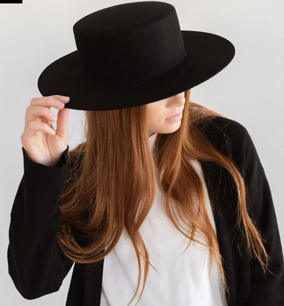 Gigi Pip Dahlia  Hat-Black
